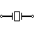 símbol de l’oscil·lador de cristall